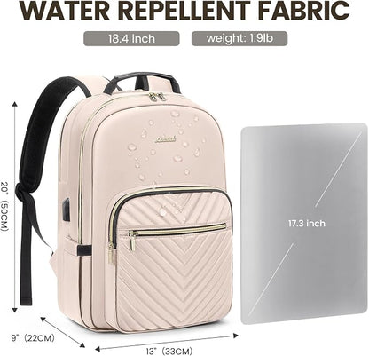 LOVEVOOK Laptop Backpack for Women 18.4 inch, Cute Womens Travel Backpack Purse - Image 4