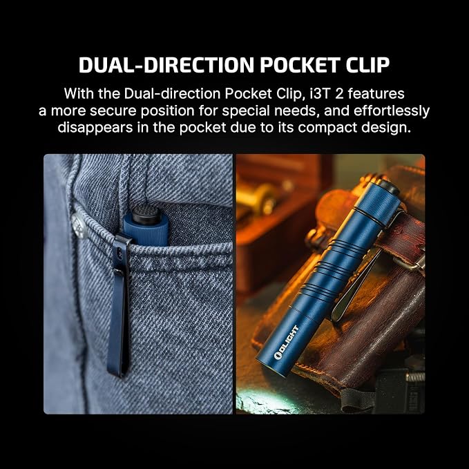OLIGHT I3T 2 EOS Pocket EDC Flashlight, 200 Lumens Compact Bright Handheld - Image 6