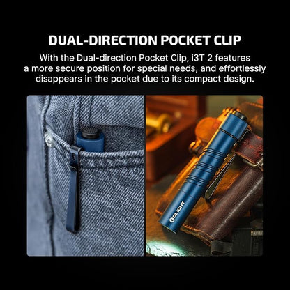 OLIGHT I3T 2 EOS Pocket EDC Flashlight, 200 Lumens Compact Bright Handheld - Image 6