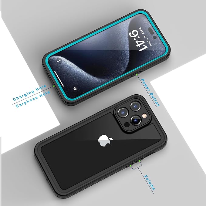 Lanhiem for iPhone 15 Pro Case, IP68 Waterproof Dustproof Shockproof Cases - Image 6