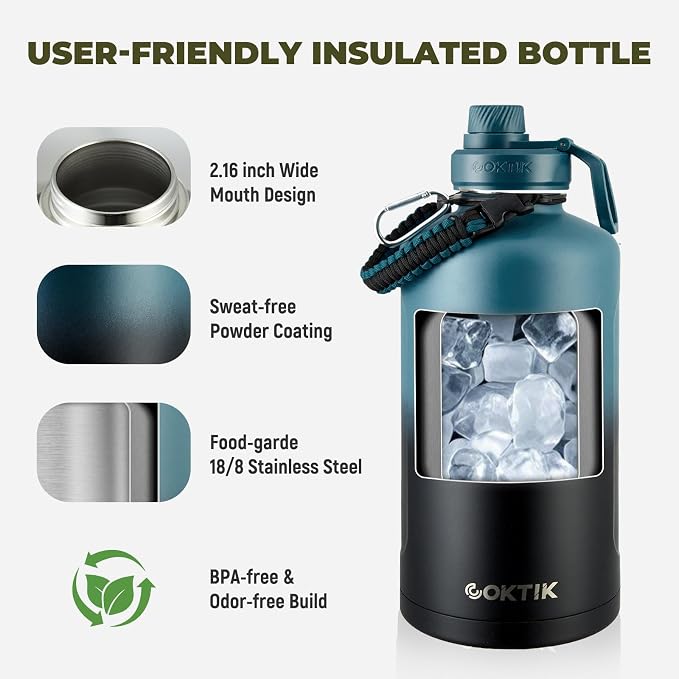 COKTIK 128oz Insulated Water Bottle - Image 2