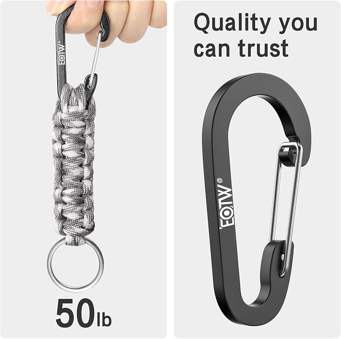 EOTW Paracord Keychain for Men Women Paracord Carabiner Backpack Keychain - Image 7