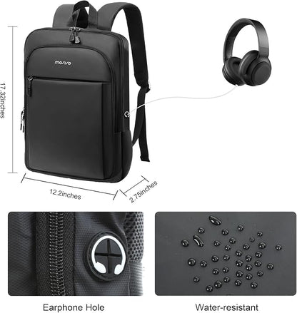 MOSISO Laptop Backpack for Men, Slim Lightweight Compact Computer Backpack for - Image 4