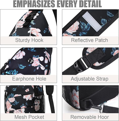 Pritent Crossbody Bags for Women Men Trendy Sling Bag Backpack Casual Chest Bag - Image 5