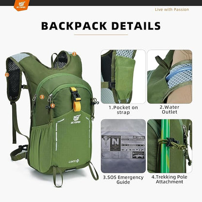 SKYSPER Small Hiking Backpack - 25L Travel Daypack Lightweight Bag Water - Image 4