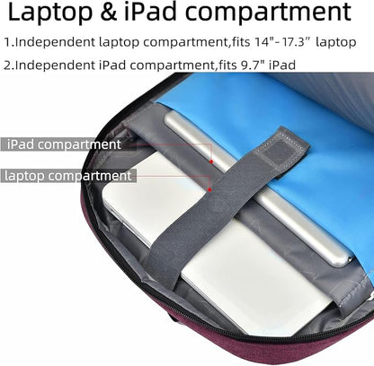 DUSLANG 17 Inch Laptop Backpack - Image 9
