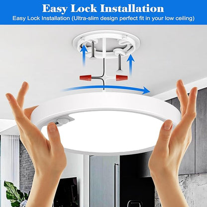 KEPLUG Motion Sensor Light Indoor Wired, 18W/1600LM Flush Mount Lighting Fixture - Image 7