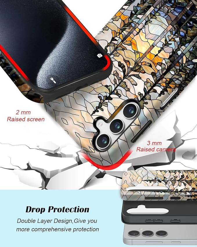 Compatible for Samsung Galaxy A17 5G Case, Dual Layer Heavy Duty 2 in 1 - Image 3
