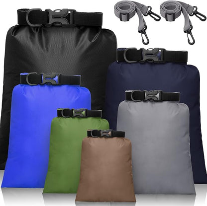 Shappy 6/12 Pcs Waterproof Dry Bags, Lightweight Outdoor Waterproof Dry Stuff by Shappy
