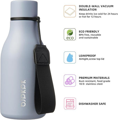 BJPKPK Insulated Water Bottles, 12oz Stainless Steel Metal Water Bottle - Image 2