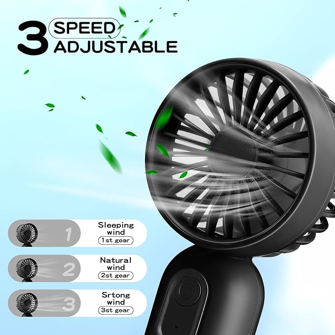Rossesay 72 Pcs Mini Portable Fan Bulk Cute Handheld Lightweight Small Little - Image 3