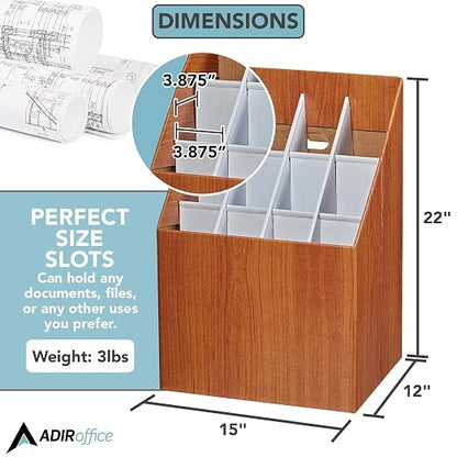 Adir Corp. 627 Upright Roll File Corrugated Box - Image 4