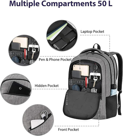 MATEIN 18 Inch Extra Large Laptop Backpack, 50 L Travel Backpack - Image 5