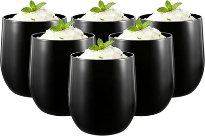 14-ounce Plastic Stemless Wine Glasses, All Purpose Arcylic Glasses by ZAINCA