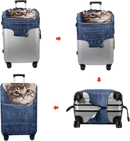 WUJIAONIAO Travel Luggage Cover Baggage Suitcase Cover Protector Skins 18-32 - Image 4