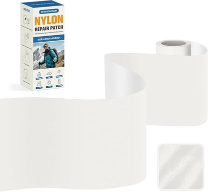 KING MOUNTAIN Self Adhesive Nylon Fabric Repair Tape, 4×63 Inches, Quick Down by ForABetterHomeLife