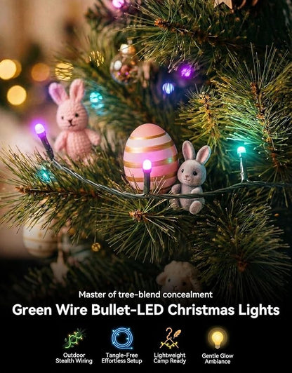 LitHome 99FT 300 LED Easter Lights String Outdoor Waterproof, 8 Modes Pastel - Image 6