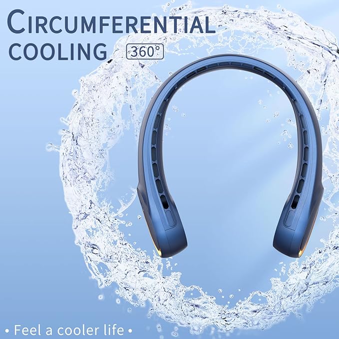 FrSara Neck Fan, Portable Personal Fan Strong Wind, Air Volume, 360° Cooling - Image 5