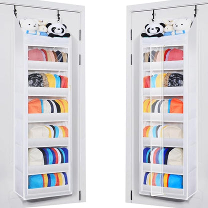 Toread 7-Layer Door-Mounted Baseball Cap Organizer, Dust-Proof Hat Rack Holds by Toread