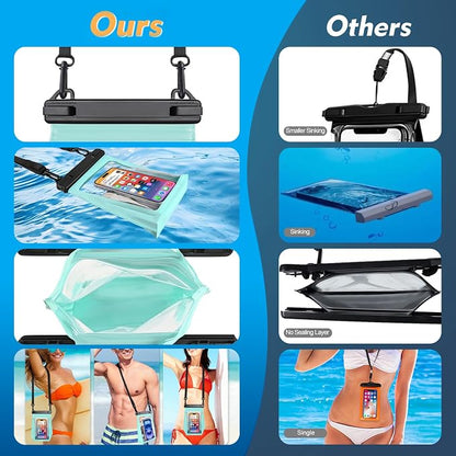 PEDVSTY Large Waterproof Phone Pouch, Cell Phone Dry Bag - Image 2
