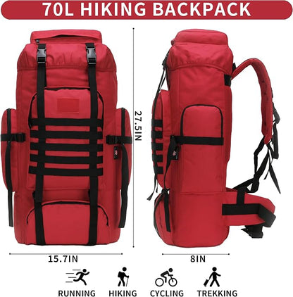 Hiking Backpack for Men 70L/100L Camping Backpack Military Rucksack Molle 3 - Image 2