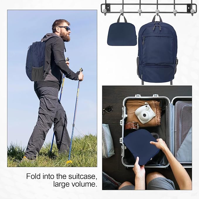 HOLYLUCK 20L lightweight packable Hiking Daypack Foldable Backpack - Image 6