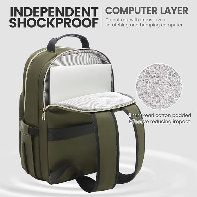 LOVEVOOK Laptop Backpack for Women 15.6 inch, Cute Womens Travel Backpack Purse - Image 3