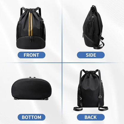 JELUTAR Drawstring Backpack Gym Bag - Image 5