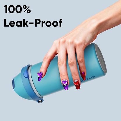 Insulated Water Bottle with Straw - Image 6