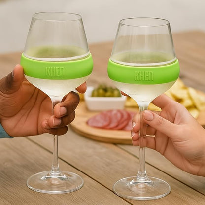 14oz Frozen Cooling Wine Glasses, 2 Set – Keep Drinks Cold Longer, Stemmed - Image 7