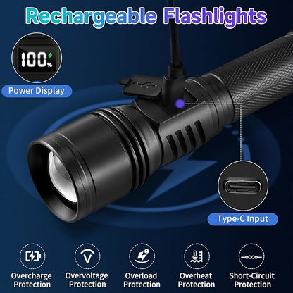 Rechargeable Flashlights High Lumens, LED Flashlight Powerful, Handheld - Image 4