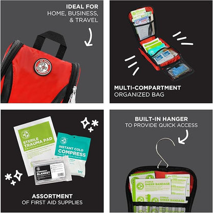 Be Smart Get Prepared's 330 Piece First Aid Kit: Clean, Protect Minor Cuts - Image 5