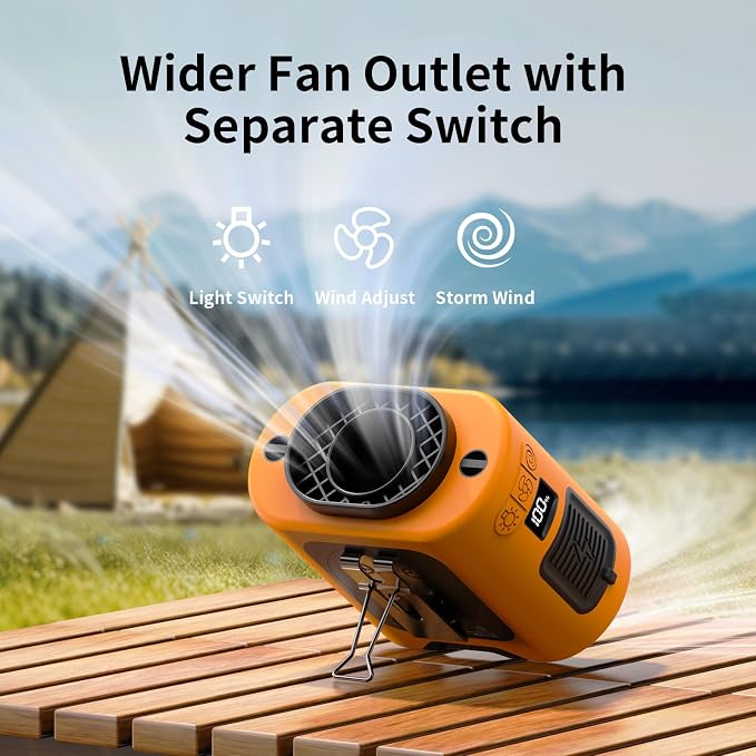 Socool 14500mAh Portable Waist Fan Clip on Belt 360 Rotation Wearable - Image 7