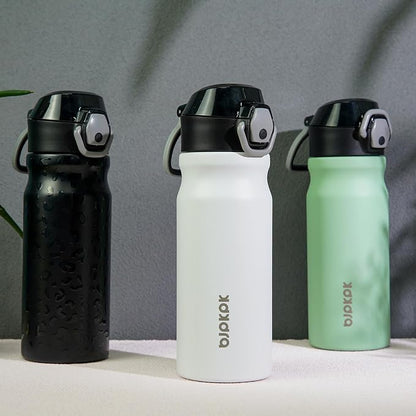 BJPKPK Water Bottle with Straw 18oz Insulated Water Bottles Reusable Stainless - Image 5