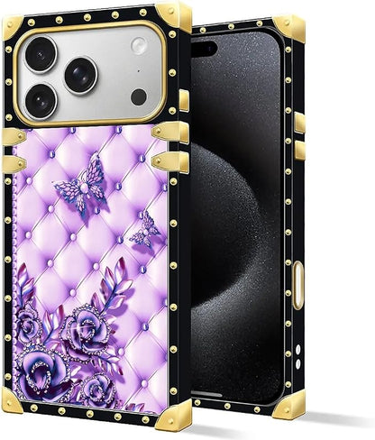 for iPhone 17 Pro Max Case Luxury Golden Decoration - Image 2