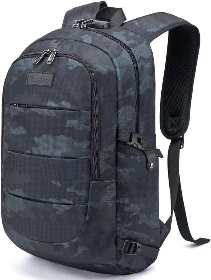 Tzowla Travel Laptop Backpack Water Resistant Anti-Theft Bag by Tzowla