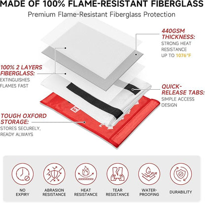 Fire Blanket Emergency for Home Kitchen - Image 3