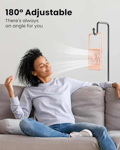 Koonie USB Desk Fan, Strong Wind Ultra Quiet Small Personal Fan - Image 3