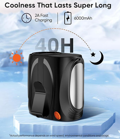 Tedajo AI Portable Waist Fan, 6 Speeds 16000RPM Strong Turbo Airflow, 40H Max - Image 7