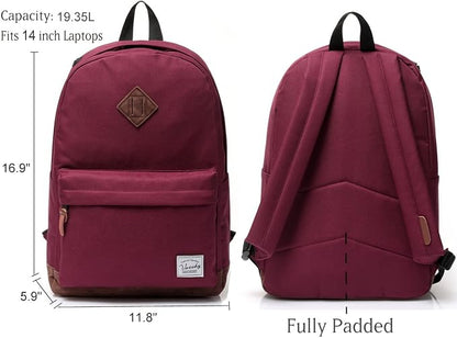 Backpack for Men Women, VASCHY Classic Water-resistant Lightweight Travel - Image 2