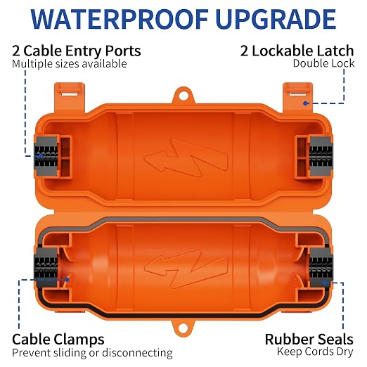 6 Pack Outdoor Extension Cord Safety Cover - Image 3