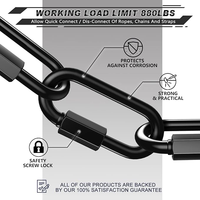 AUTMATCH Carabiner Clips, 4 Pack - Image 5