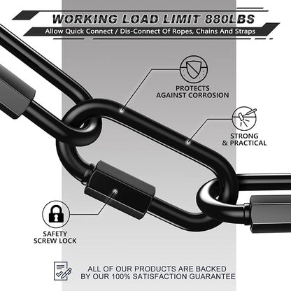 AUTMATCH Carabiner Clips, 4 Pack - Image 5