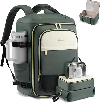LOVEVOOK 40L Travel Backpack Carry on Flight Approved, Personal Item Bag by LOVEVOOK