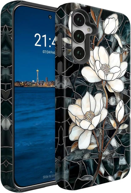Compatible for Samsung Galaxy S25 Plus 5G Case, Dual Layer Heavy Duty 2 in 1 by BSMOSPER