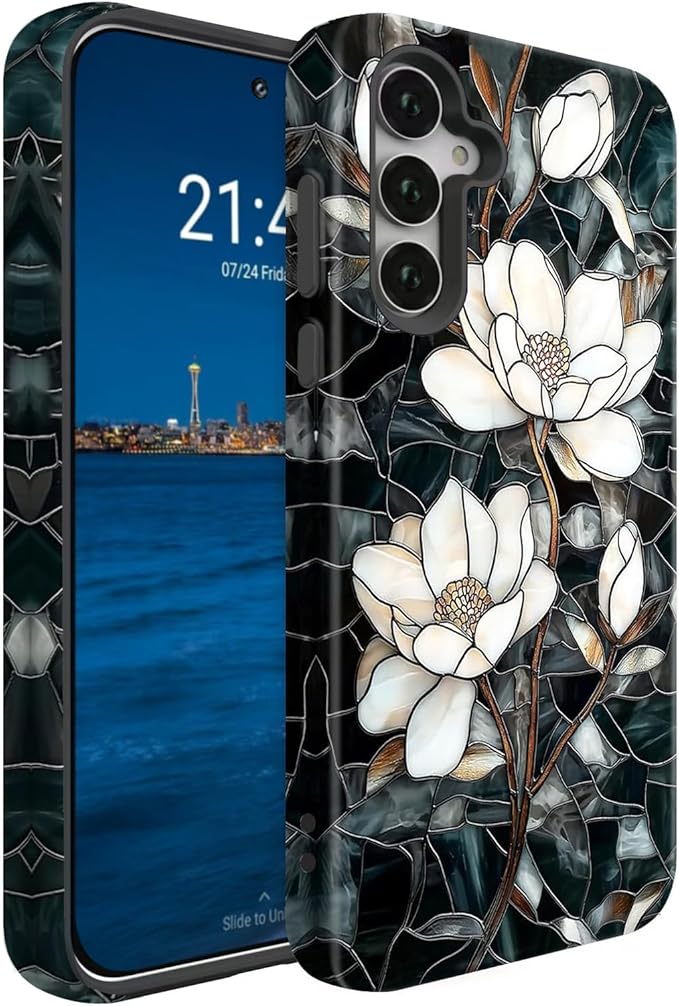 Compatible for Samsung Galaxy S25 Ultra 5G Case, Dual Layer Heavy Duty 2 in 1 by BSMOSPER