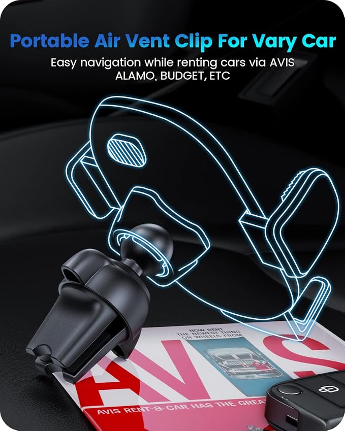 OQTIQ 3-in-1 Car Phone Mount for Dashboard, Windshield & Air Vent – Strong - Image 5