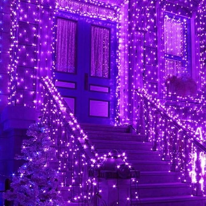 YIQU Purple 82FT 200 LED Extendable Halloween Lights - Image 6