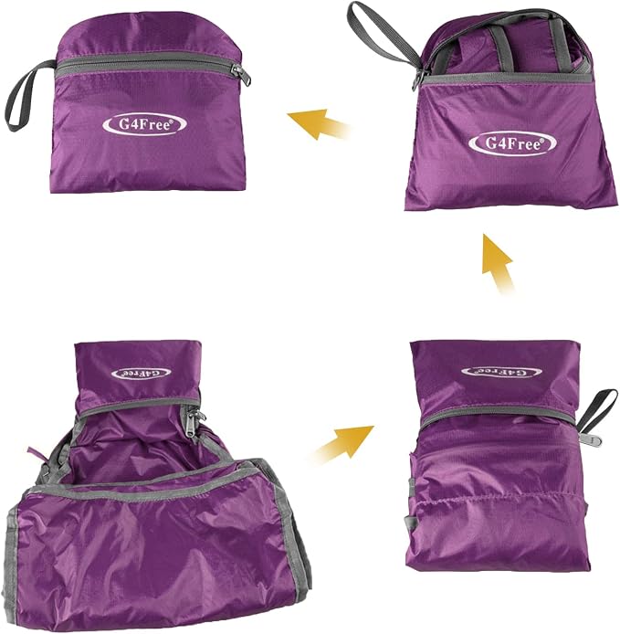 G4Free 20L Lightweight Packable Backpack Travel Hiking Daypack Foldable Backpack - Image 7