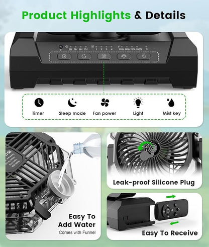 Camping Misting Fan - Image 9